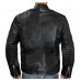 Batman Justice League Black Leather Jacket Costume 