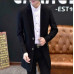 Mens Lapel Collar Slim Long Trench Coat Jacket Formal Prom Blazers Suit Outwear