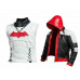 RED HOOD LEATHER JACKET & VEST BATMAN ARKHAM KNIGHT GAME COSTUME