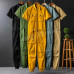 New Men's Cotton Coveralls Loose Jumpsuit Casual Pants Fashion Trousers Overalls