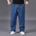 Men Denim Pants Jeans Trousers Straight Leg Loose Workwear Plus Size Casual