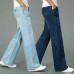 Men Bell Bottom Jeans 60s Vintage Flared Denim Pants Retro Wide Leg Trousers HOT