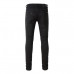 Men Ripped Shepherd Check Patch Slim Jeans Retro High Street Classic Black Pants