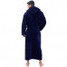 Winter Plush Lengthened Shawl Bathrobe Home Clothes Long Sleeved Robe Hood Coat