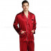 Mens Silk Satin Pajamas Pyjamas Set Sleepwear Set Loungewear Fits All Seasons