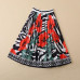  Holiday tiktok wholesale runway Lapel neck Long sleeves Print Button skirt suit