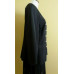 VTG Custom Made Rare Black Silk Evening Jacket & Maxi Skirt Suit in size 6-8