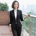 Lady Formal Business Suit Blazer Set Career Office Work Uniform Slim Plain