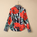  Holiday tiktok wholesale runway Lapel neck Long sleeves Print Button skirt suit