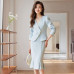 Women 2pcs Suit Dress V-neck Long Sleeve Blazer Coat Bodycon Fishtail Skirt Sets