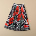  Holiday tiktok wholesale runway Lapel neck Long sleeves Print Button skirt suit