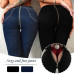 Women Back Zipper Jeans Pencil Stretch Denim Skinny Jeans High Waist Slim Pants