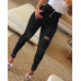 New Fashion Women Skinny Ripped Patchwork Casual Denim Jeans Pants Bottom