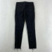 Womens Jeans Size 30 Black Skinny Frayed Hem Ankle Mid Rise Pants